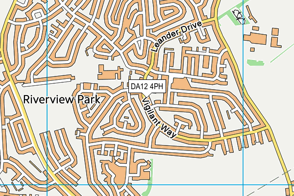 DA12 4PH map - OS VectorMap District (Ordnance Survey)