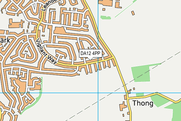 DA12 4PP map - OS VectorMap District (Ordnance Survey)