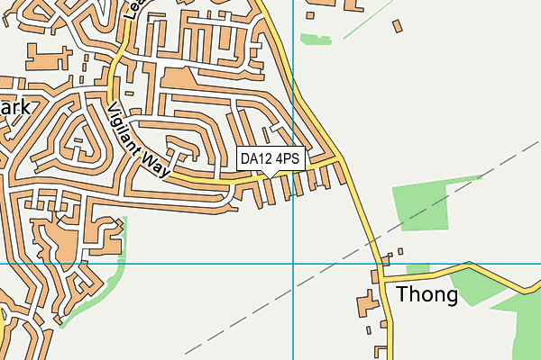 DA12 4PS map - OS VectorMap District (Ordnance Survey)