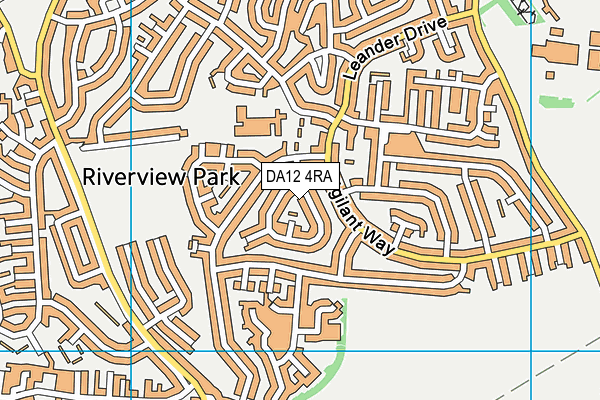 DA12 4RA map - OS VectorMap District (Ordnance Survey)
