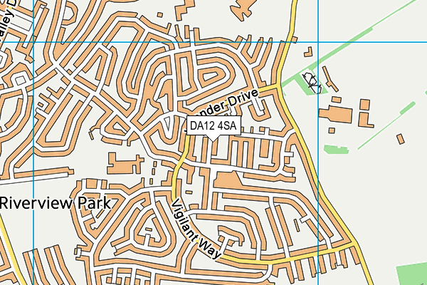 DA12 4SA map - OS VectorMap District (Ordnance Survey)