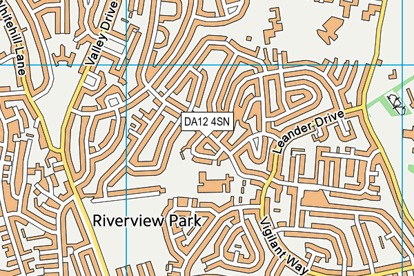 DA12 4SN map - OS VectorMap District (Ordnance Survey)