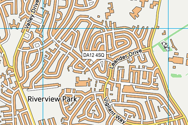 DA12 4SQ map - OS VectorMap District (Ordnance Survey)