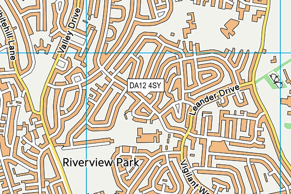 DA12 4SY map - OS VectorMap District (Ordnance Survey)