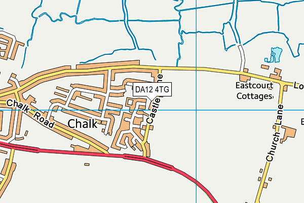 DA12 4TG map - OS VectorMap District (Ordnance Survey)