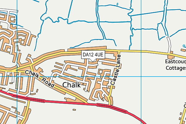 DA12 4UE map - OS VectorMap District (Ordnance Survey)