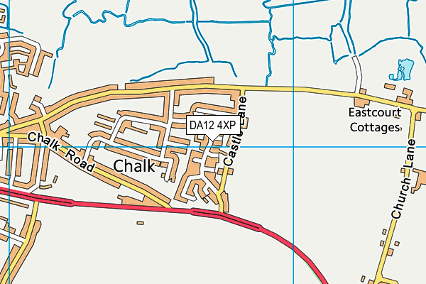 DA12 4XP map - OS VectorMap District (Ordnance Survey)