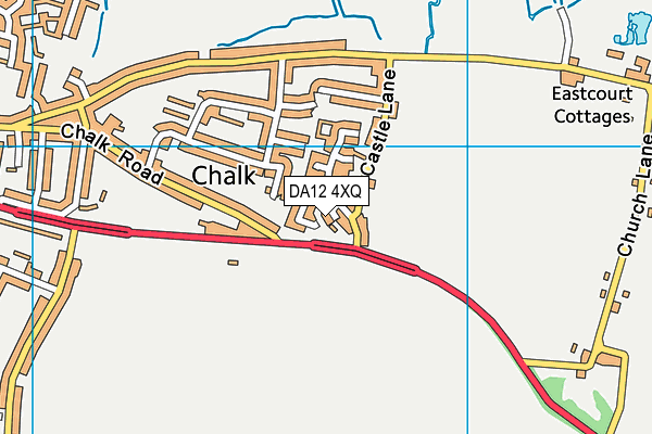 DA12 4XQ map - OS VectorMap District (Ordnance Survey)