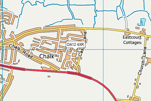 DA12 4XR map - OS VectorMap District (Ordnance Survey)