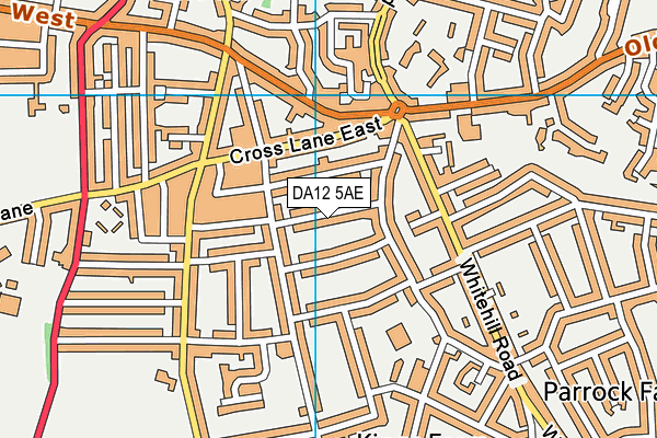 DA12 5AE map - OS VectorMap District (Ordnance Survey)
