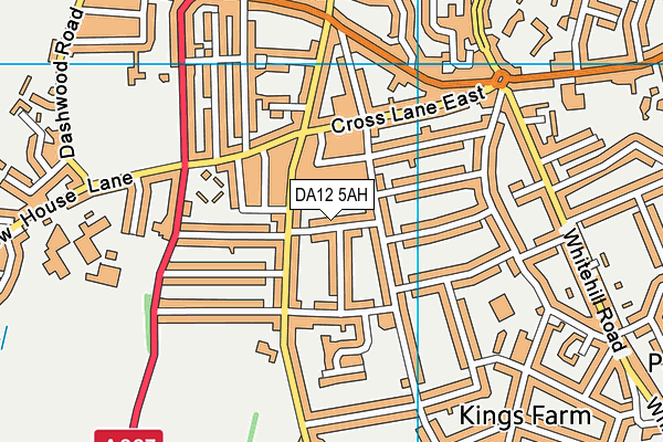 DA12 5AH map - OS VectorMap District (Ordnance Survey)