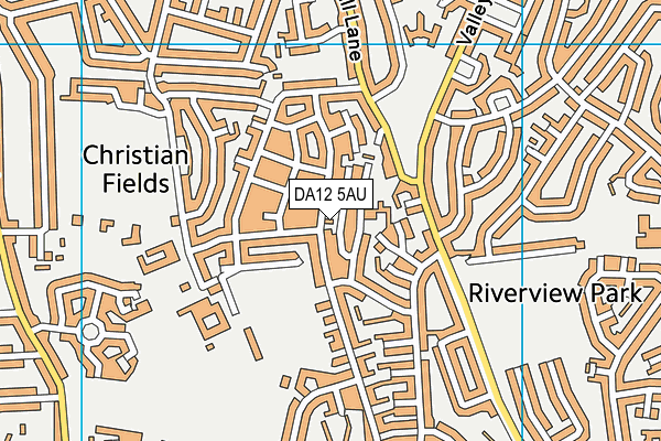 DA12 5AU map - OS VectorMap District (Ordnance Survey)