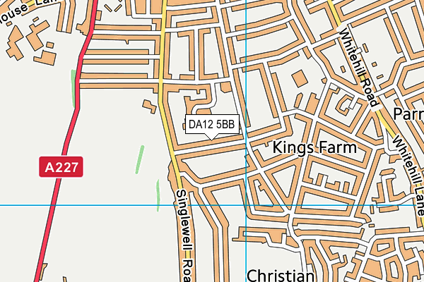 DA12 5BB map - OS VectorMap District (Ordnance Survey)
