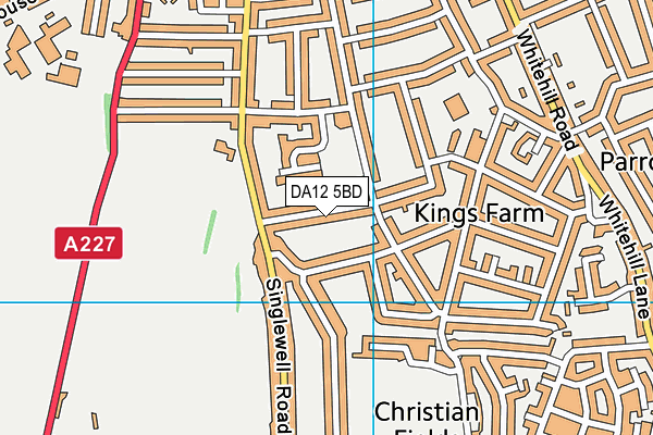 DA12 5BD map - OS VectorMap District (Ordnance Survey)