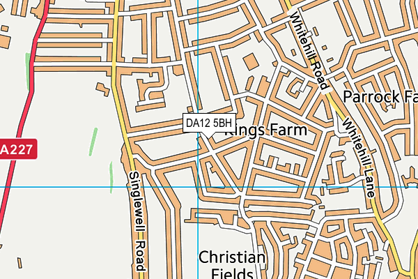 DA12 5BH map - OS VectorMap District (Ordnance Survey)