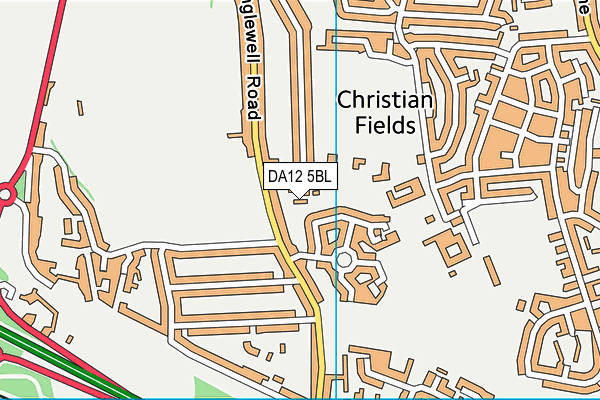 DA12 5BL map - OS VectorMap District (Ordnance Survey)