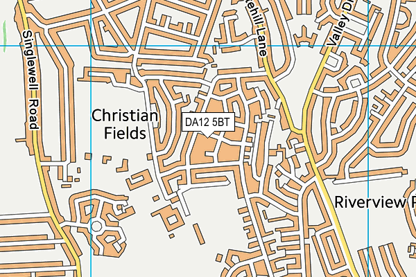 DA12 5BT map - OS VectorMap District (Ordnance Survey)