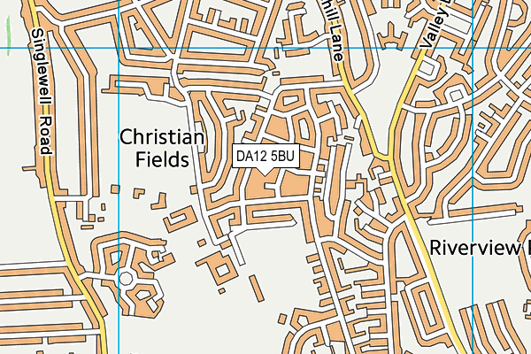 DA12 5BU map - OS VectorMap District (Ordnance Survey)