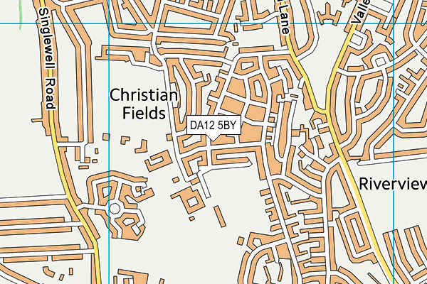 DA12 5BY map - OS VectorMap District (Ordnance Survey)