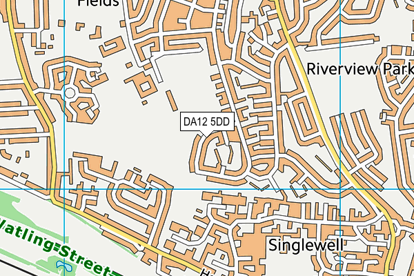 DA12 5DD map - OS VectorMap District (Ordnance Survey)