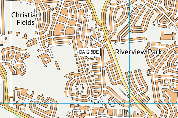 DA12 5DE map - OS VectorMap District (Ordnance Survey)