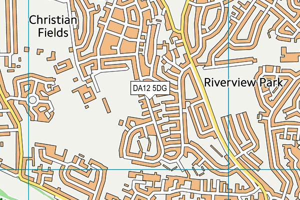 DA12 5DG map - OS VectorMap District (Ordnance Survey)