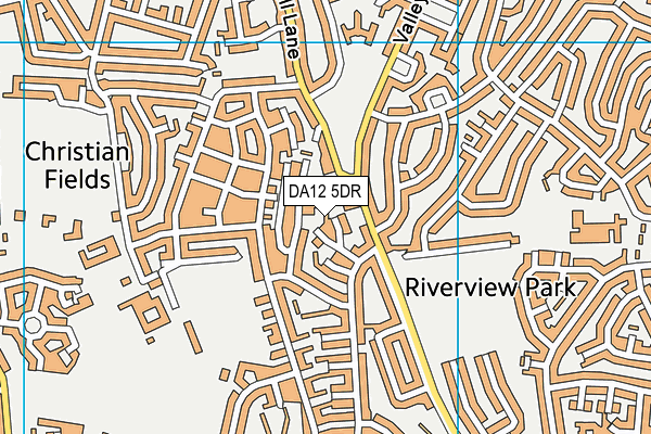 DA12 5DR map - OS VectorMap District (Ordnance Survey)