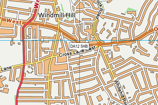 DA12 5HB map - OS VectorMap District (Ordnance Survey)