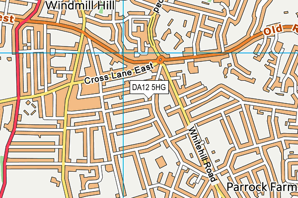 DA12 5HG map - OS VectorMap District (Ordnance Survey)