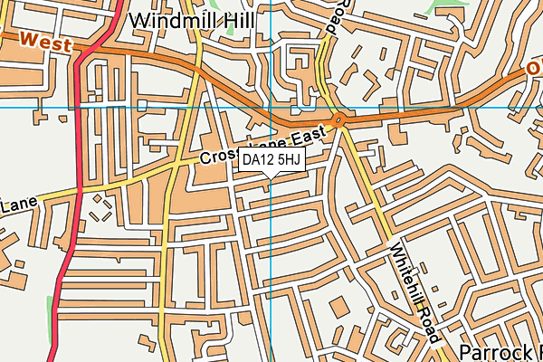 DA12 5HJ map - OS VectorMap District (Ordnance Survey)