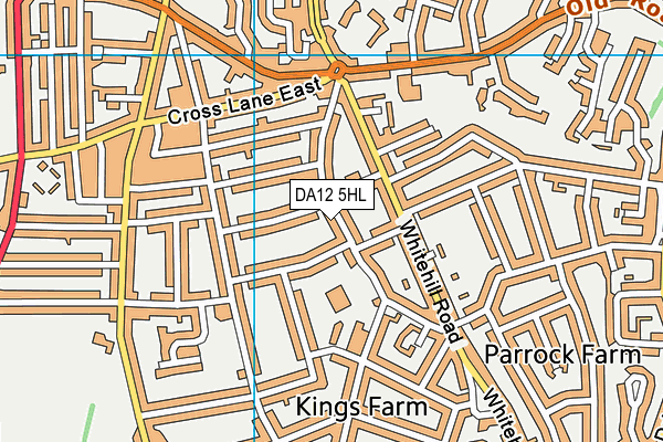 DA12 5HL map - OS VectorMap District (Ordnance Survey)