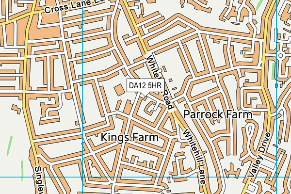 DA12 5HR map - OS VectorMap District (Ordnance Survey)