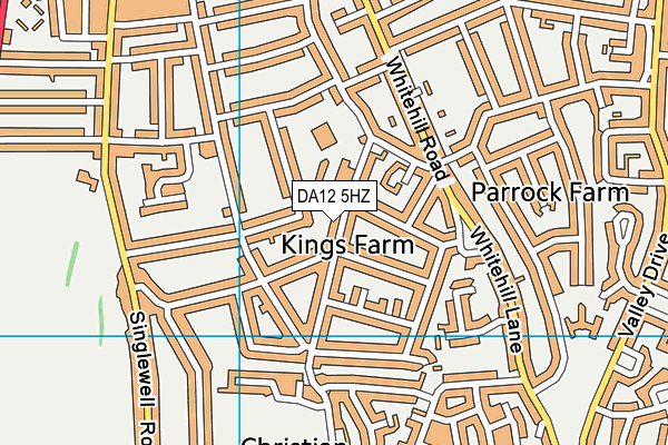 DA12 5HZ map - OS VectorMap District (Ordnance Survey)