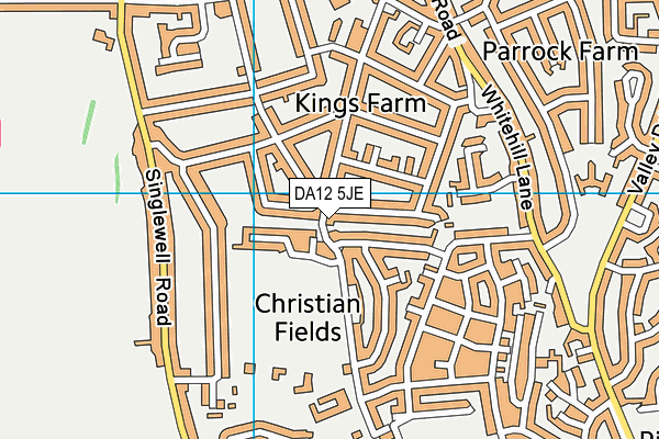 DA12 5JE map - OS VectorMap District (Ordnance Survey)