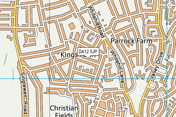 DA12 5JP map - OS VectorMap District (Ordnance Survey)