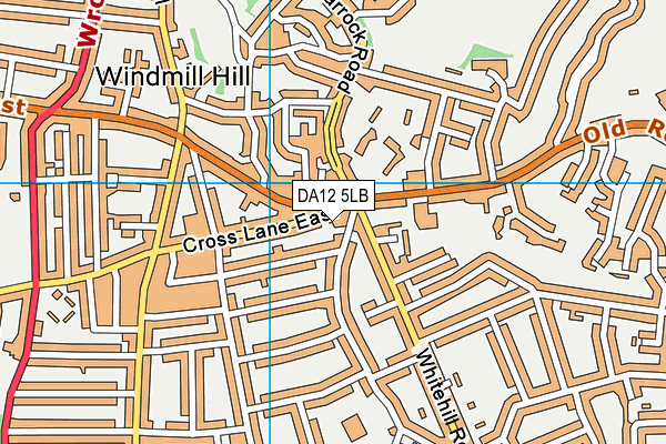 DA12 5LB map - OS VectorMap District (Ordnance Survey)