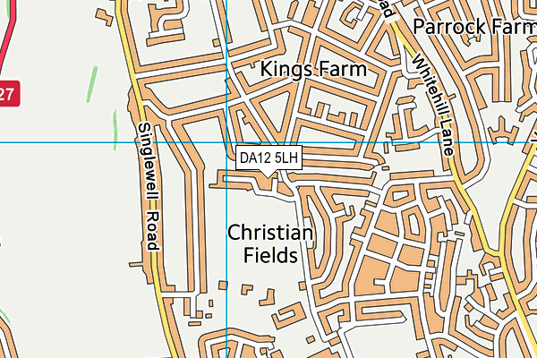 DA12 5LH map - OS VectorMap District (Ordnance Survey)