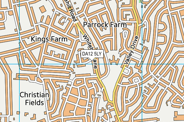 DA12 5LY map - OS VectorMap District (Ordnance Survey)