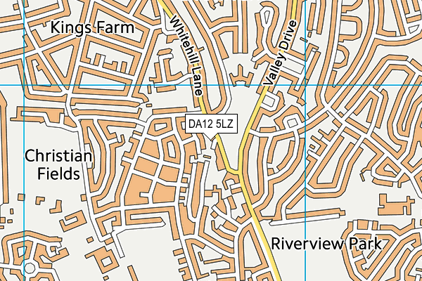 DA12 5LZ map - OS VectorMap District (Ordnance Survey)