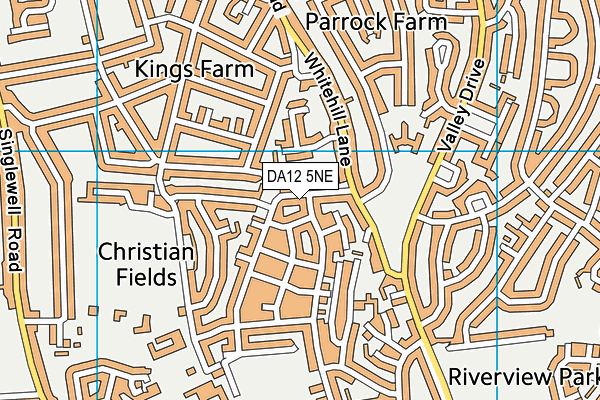 DA12 5NE map - OS VectorMap District (Ordnance Survey)