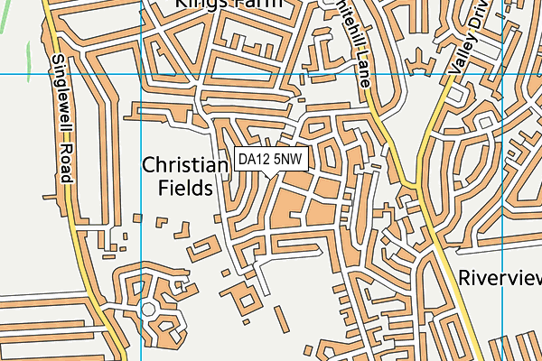 DA12 5NW map - OS VectorMap District (Ordnance Survey)