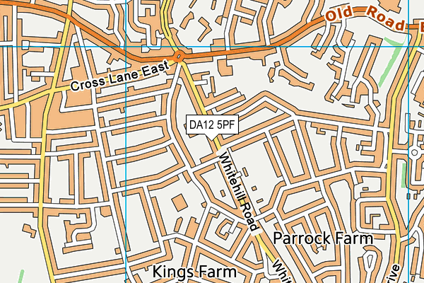 DA12 5PF map - OS VectorMap District (Ordnance Survey)