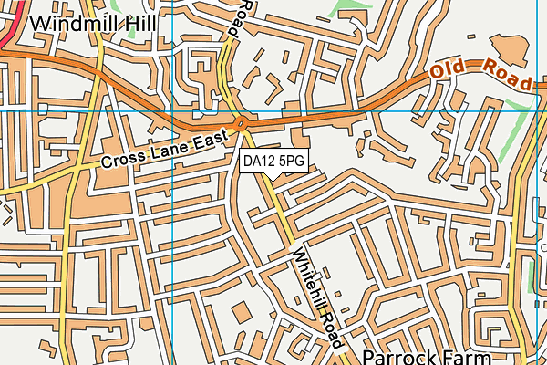 DA12 5PG map - OS VectorMap District (Ordnance Survey)