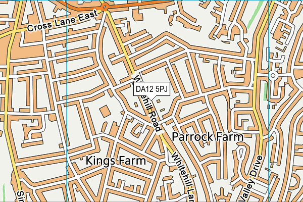 DA12 5PJ map - OS VectorMap District (Ordnance Survey)