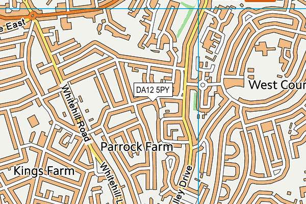 DA12 5PY map - OS VectorMap District (Ordnance Survey)
