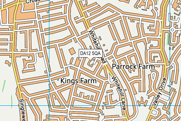 DA12 5QA map - OS VectorMap District (Ordnance Survey)