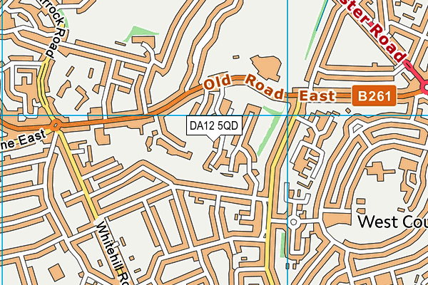 DA12 5QD map - OS VectorMap District (Ordnance Survey)