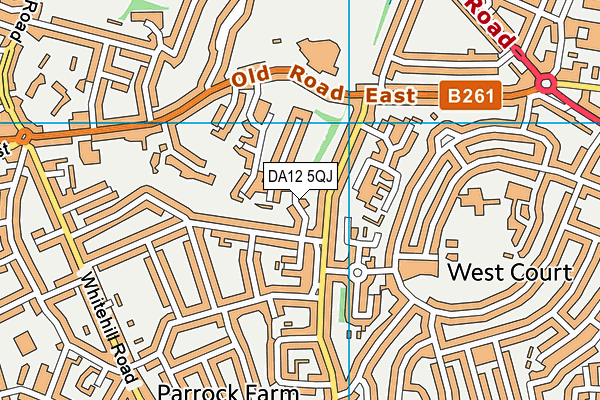 DA12 5QJ map - OS VectorMap District (Ordnance Survey)