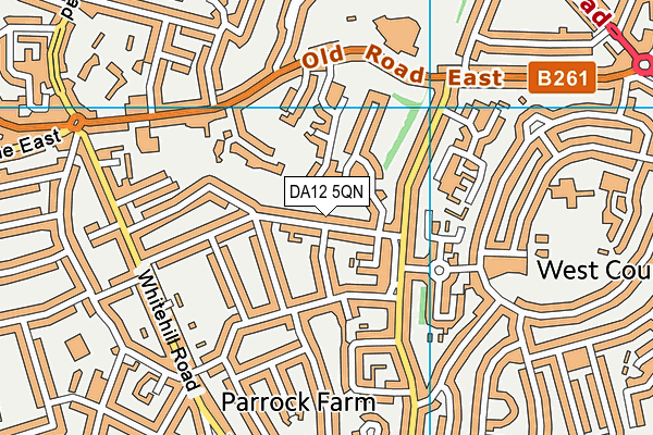 DA12 5QN map - OS VectorMap District (Ordnance Survey)