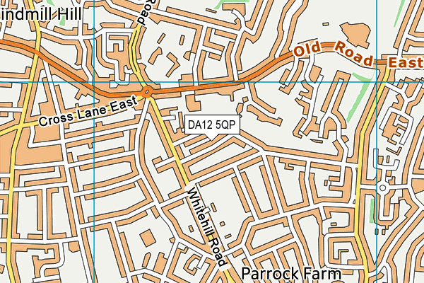 DA12 5QP map - OS VectorMap District (Ordnance Survey)